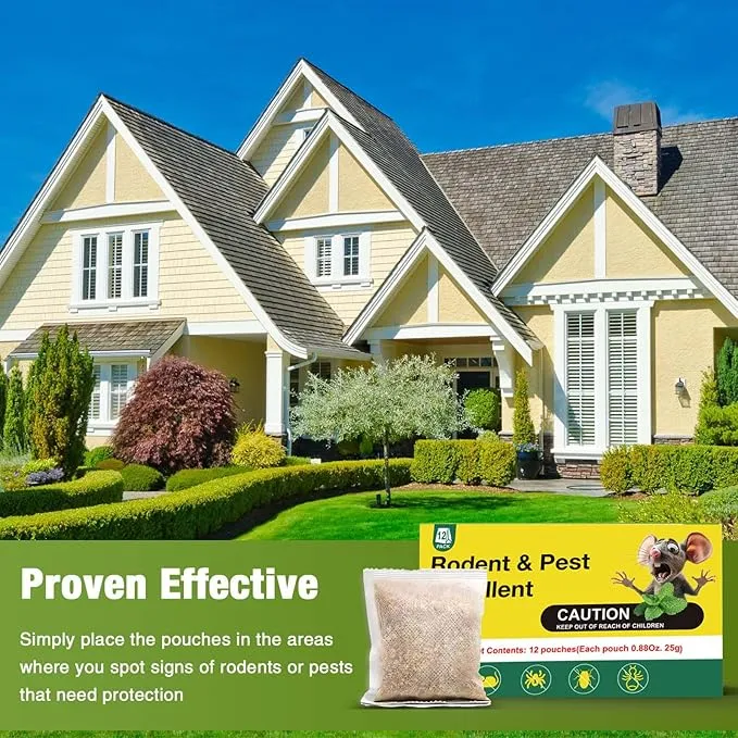 15 Bags Mice Rodent Repellent Pouches, Natural Pest Control Pleasant Scent, Ant Roach Control, Child & Pet Safe, Indoor & OutdooUse, Natural Peppermint Oil Bags for Mouse Deterrents