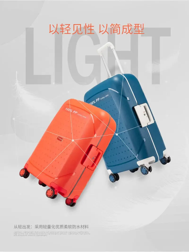 20"24"28" Inch Trolley Case 100% PP Anti-scraping Rolling Luggage Spinner UltraLight Travel Suitcase Hardside Luggage