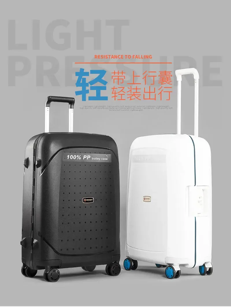 20"24"28" Inch Trolley Case 100% PP Anti-scraping Rolling Luggage Spinner UltraLight Travel Suitcase Hardside Luggage