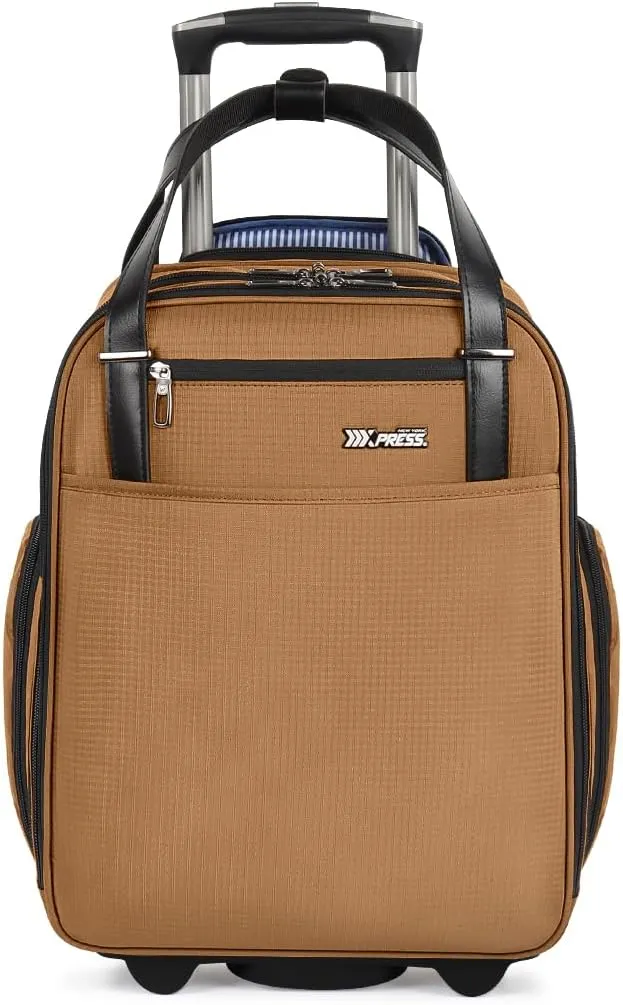 2in1 Travel Rolling Backpack Handbag Rolling Carry on Luggage with Wheels for Adult
