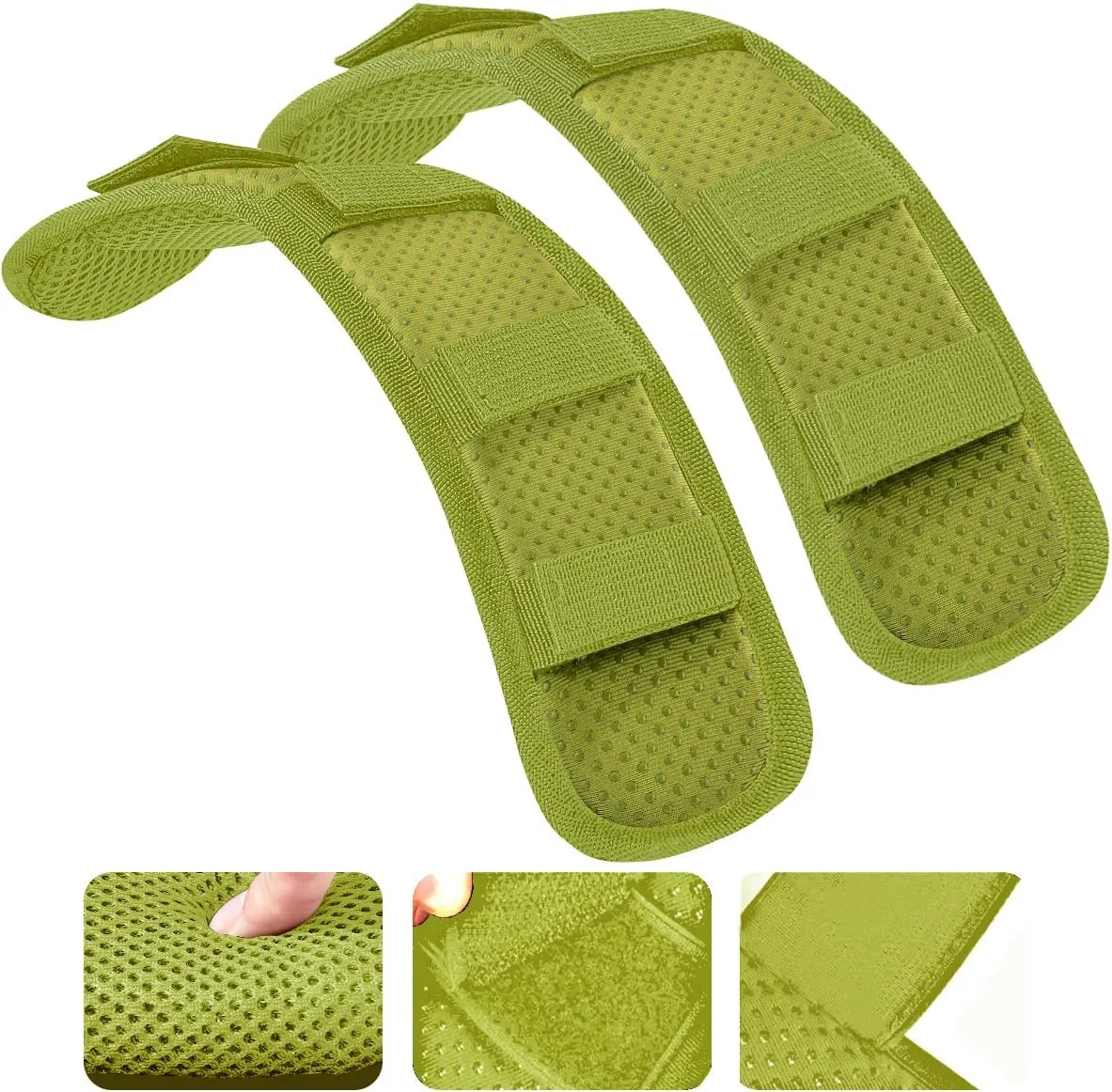 2Pcs Ultra-Thick Shoulder Pad Cushions for Laptop Bags,Messenger Bags,Briefcases,Luggage, Tool Bags,Travel Bags etc
