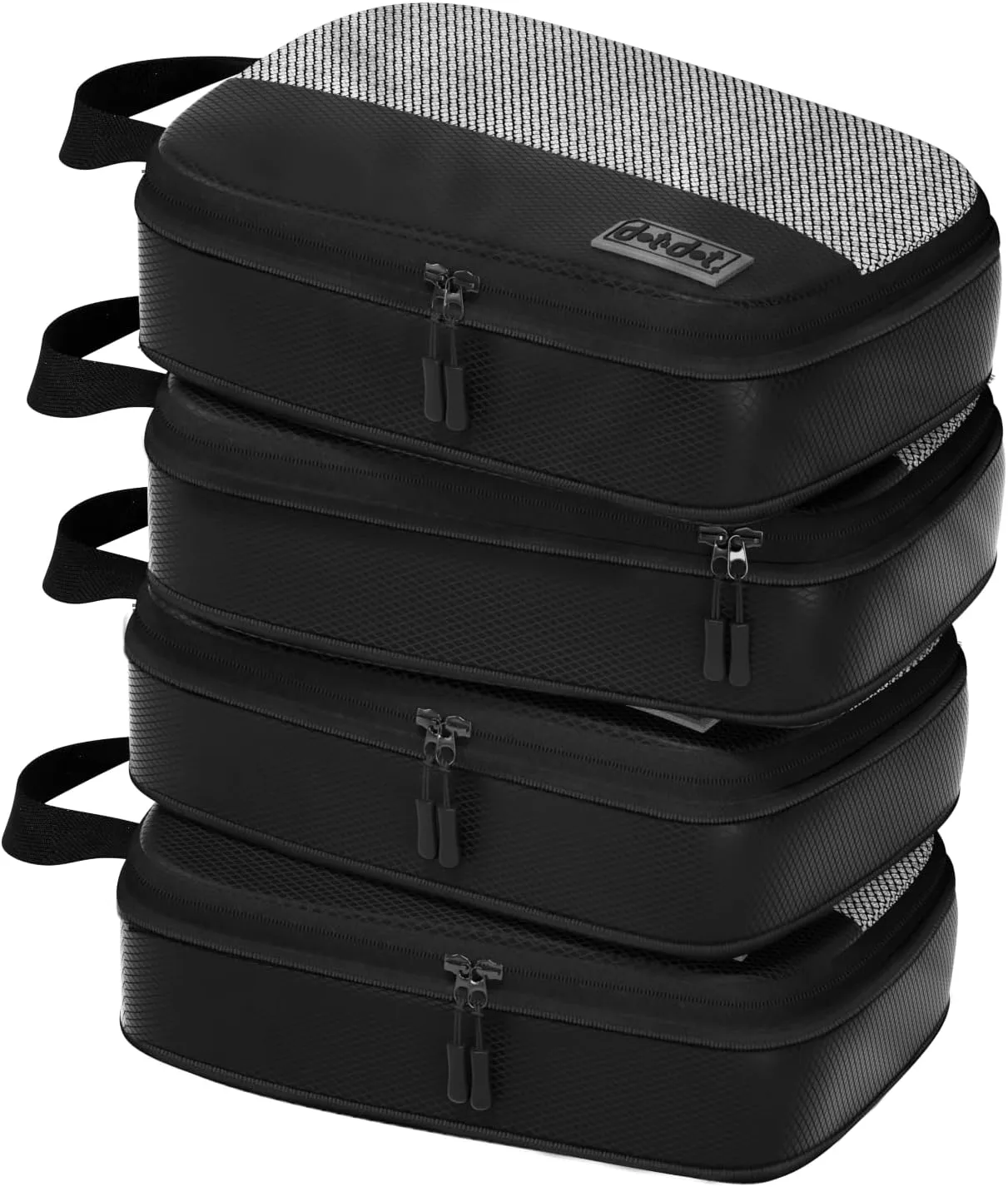 4pc Small Compression Packing Cubes for Suitcases - Carry-on & Compression Cubes - Luggage Packing Bags for Travel