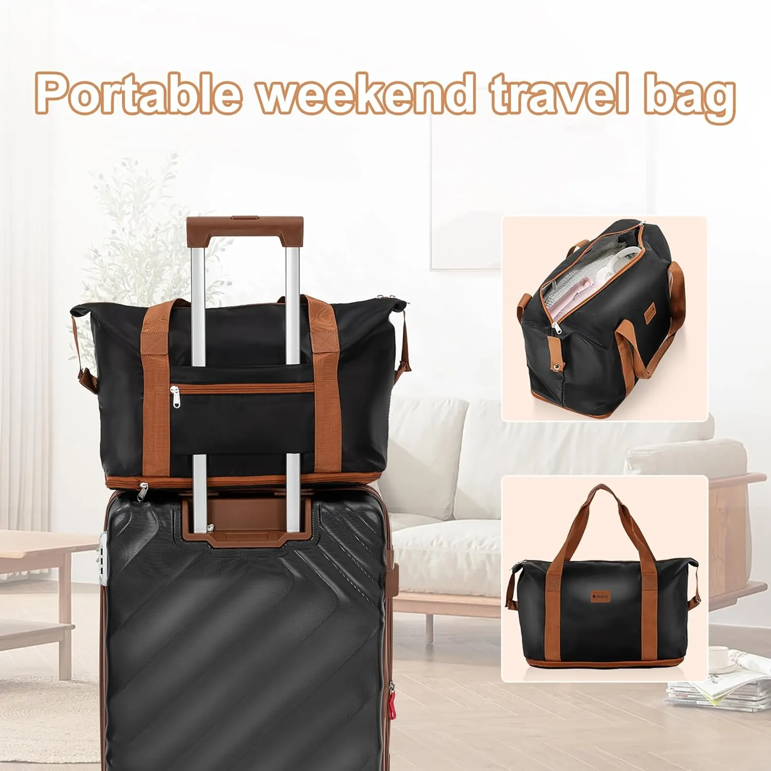 5 piece Luggage Set Expandable Suitcase 22x14x9 Airline Approved Carry on, ABS Hard Case Suitcases with Spinner Wheels, TSA Lock, Durable Waterproof Travel Set