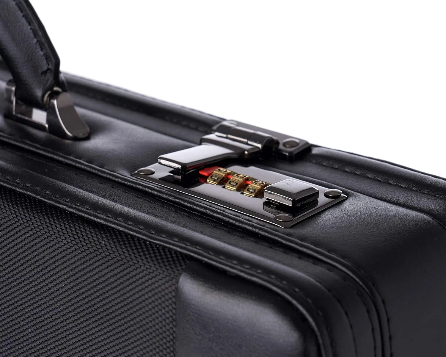Alpine Swiss Mens Briefcase | Hard Side Business Case | Expandable Attache Case For Men | Dual Combination Locks | Padded Interior | Multi Organizer Pockets | Manufacturer’s Warranty