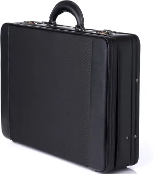 Alpine Swiss Mens Briefcase | Hard Side Business Case | Expandable Attache Case For Men | Dual Combination Locks | Padded Interior | Multi Organizer Pockets | Manufacturer’s Warranty