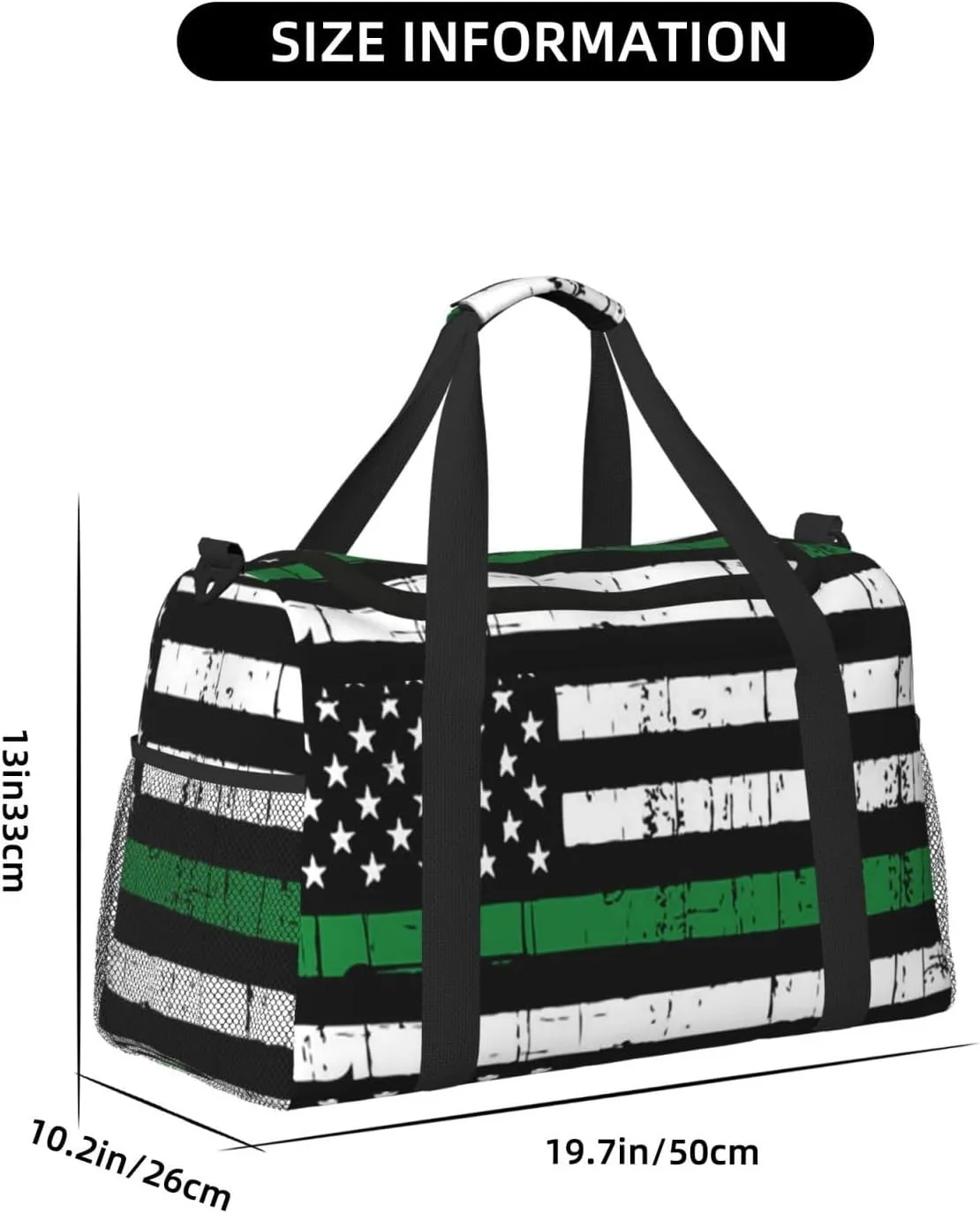 American Flag Travel Duffel Bag Large Foldable Waterproof Overnight Bag For Beach Swim Bags Pool Sports Gym