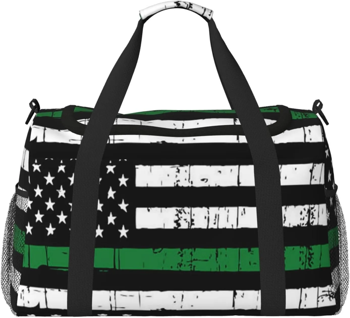 American Flag Travel Duffel Bag Large Foldable Waterproof Overnight Bag For Beach Swim Bags Pool Sports Gym