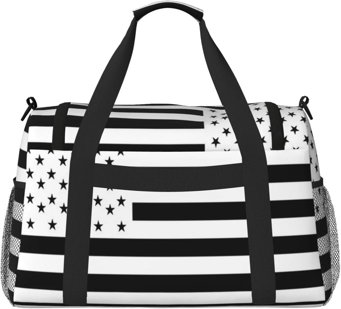 American Flag Travel Duffel Bag Large Foldable Waterproof Overnight Bag For Beach Swim Bags Pool Sports Gym