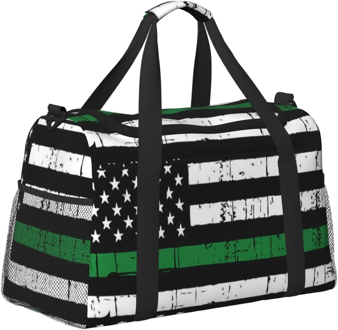 American Flag Travel Duffel Bag Large Foldable Waterproof Overnight Bag For Beach Swim Bags Pool Sports Gym
