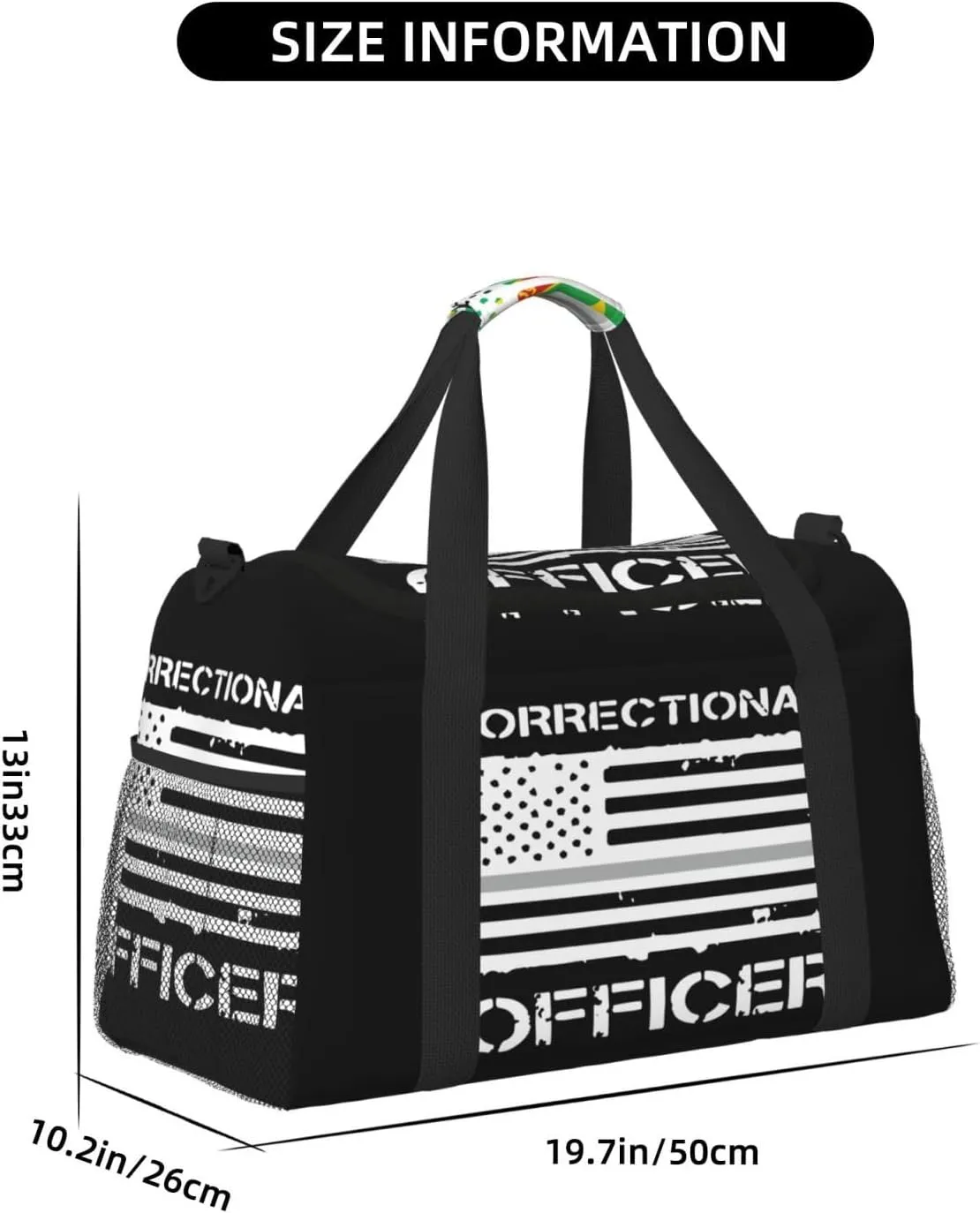 American Flag Travel Duffel Bag Large Foldable Waterproof Overnight Bag For Beach Swim Bags Pool Sports Gym