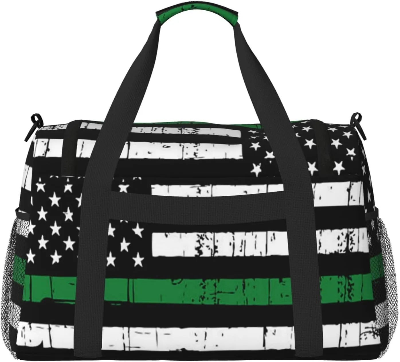 American Flag Travel Duffel Bag Large Foldable Waterproof Overnight Bag For Beach Swim Bags Pool Sports Gym