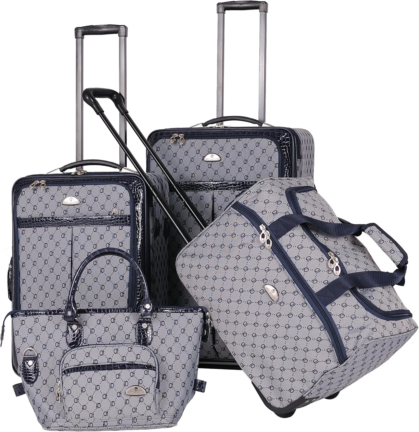American Flyer Luggage Signature 4 Piece Set, Navy, One Size