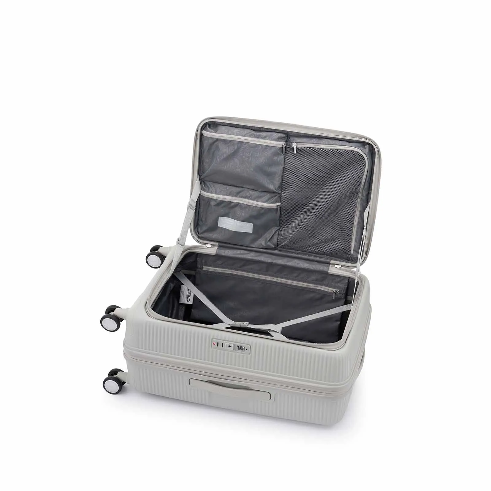 American Tourister Curio Book Opening 68cm Suitcase Cool Grey