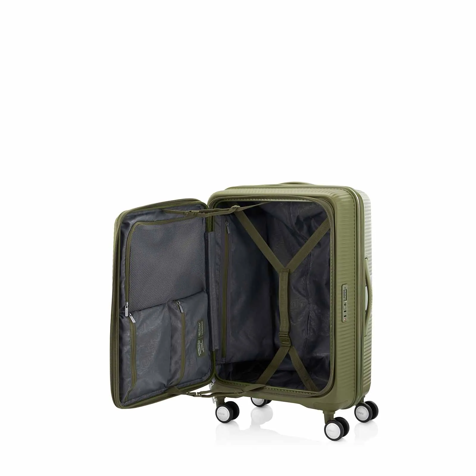American Tourister Curio Book Opening 68cm Suitcase Khaki