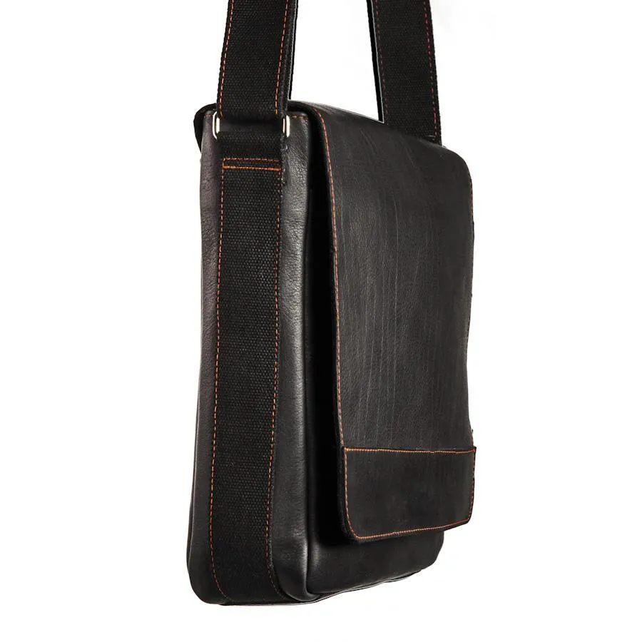 AUSTIN Messenger Bag – Black/Red