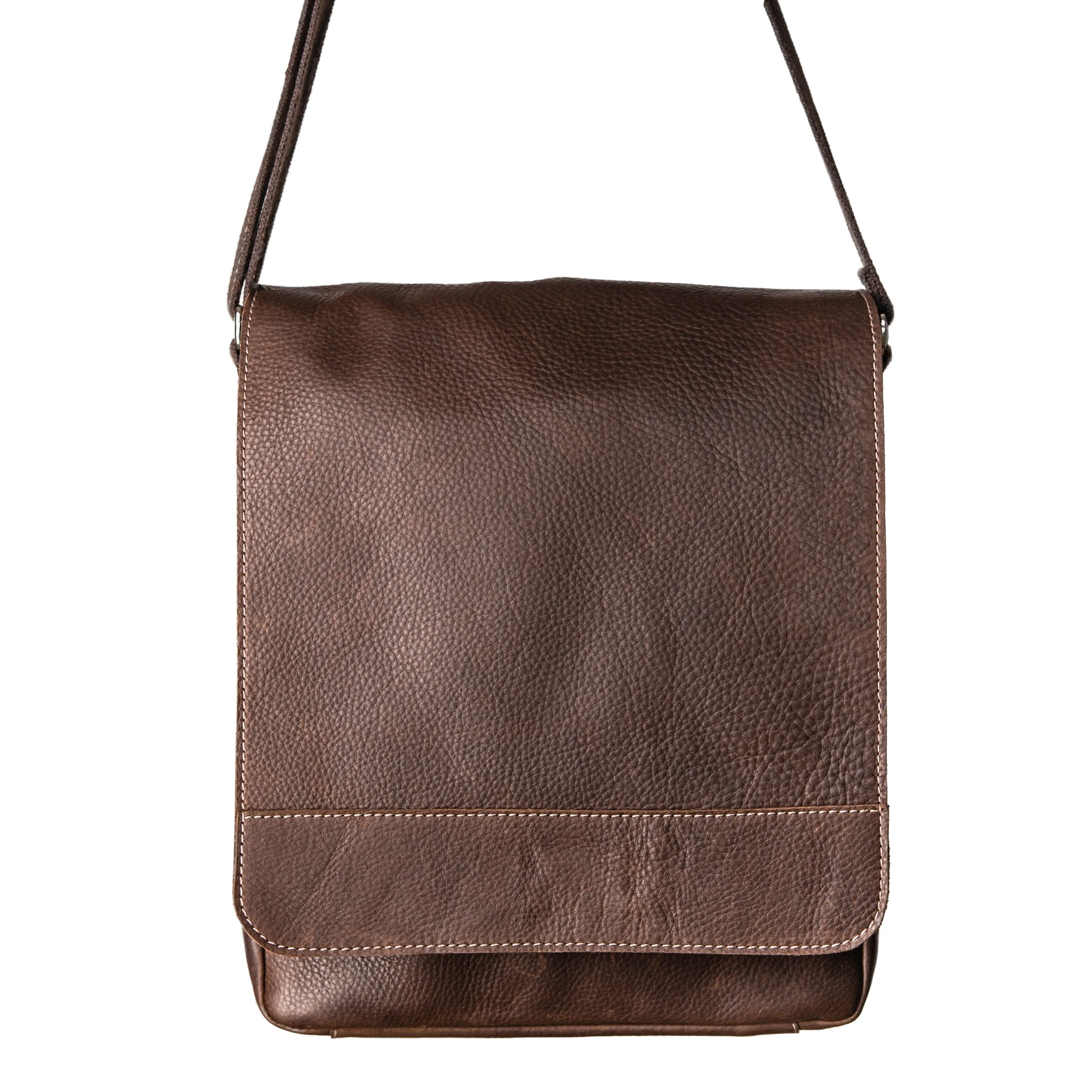 AUSTIN Messenger Bag – Chocolate Brown/Tan