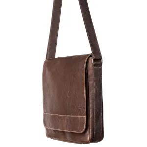 AUSTIN Messenger Bag – Chocolate Brown/Tan