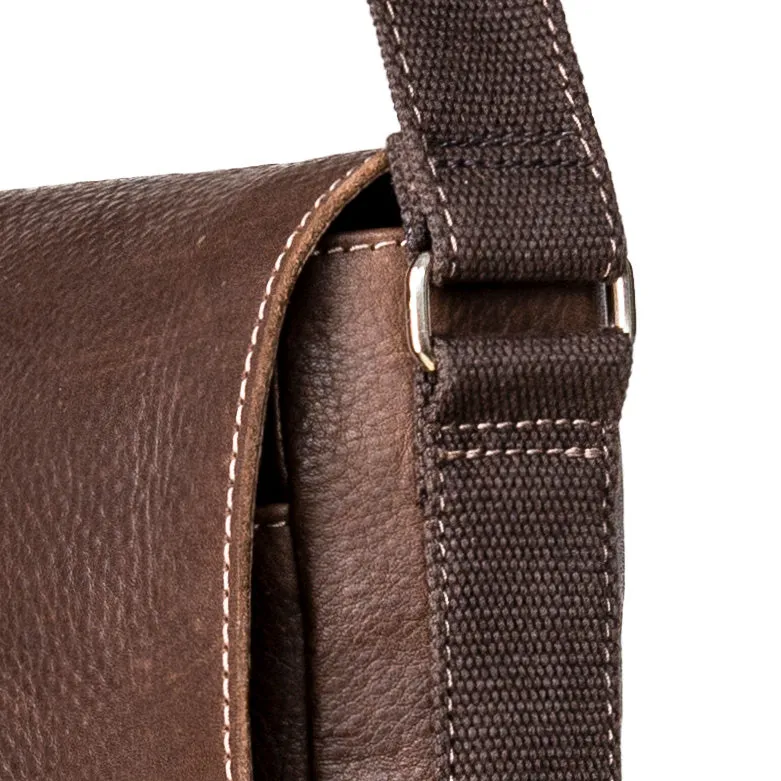AUSTIN Messenger Bag – Chocolate Brown/Tan