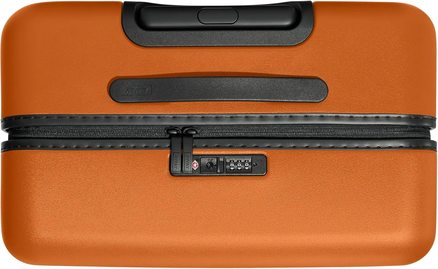 Away Medium Checked Luggage, Lightweight Hard Shell Suitcase with Spinner Wheels, Durable Rolling Luggage, TSA Lock, 26 Inch, Sorbet Orange