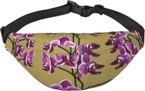 Beautiful Orchids Fashion Crossbody Appearance High capacity outdoor with Adjustable Comfortable Work Leisure Versatile
