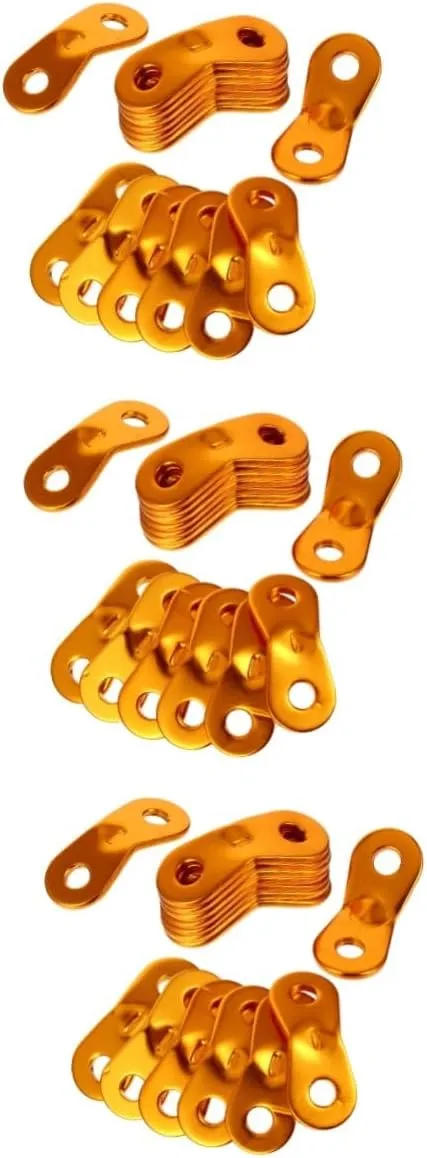 BESPORTBLE 3sets High Strength Tent Rope Fasteners Wind Buckles Easy Tensioning for Camping Hiking 40pcs*3