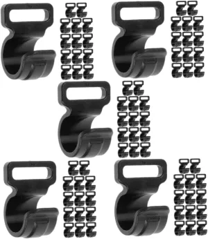 BESPORTBLE Black Camping Tent Pole Hooks Camping Clip Pp Storage Hook Outdoor Camping Tent Clips