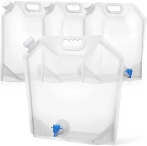 BESPORTBLE Portable Emergency Water Pouches Collapsible Water Tanks for Sports Camping Outdoor Activities