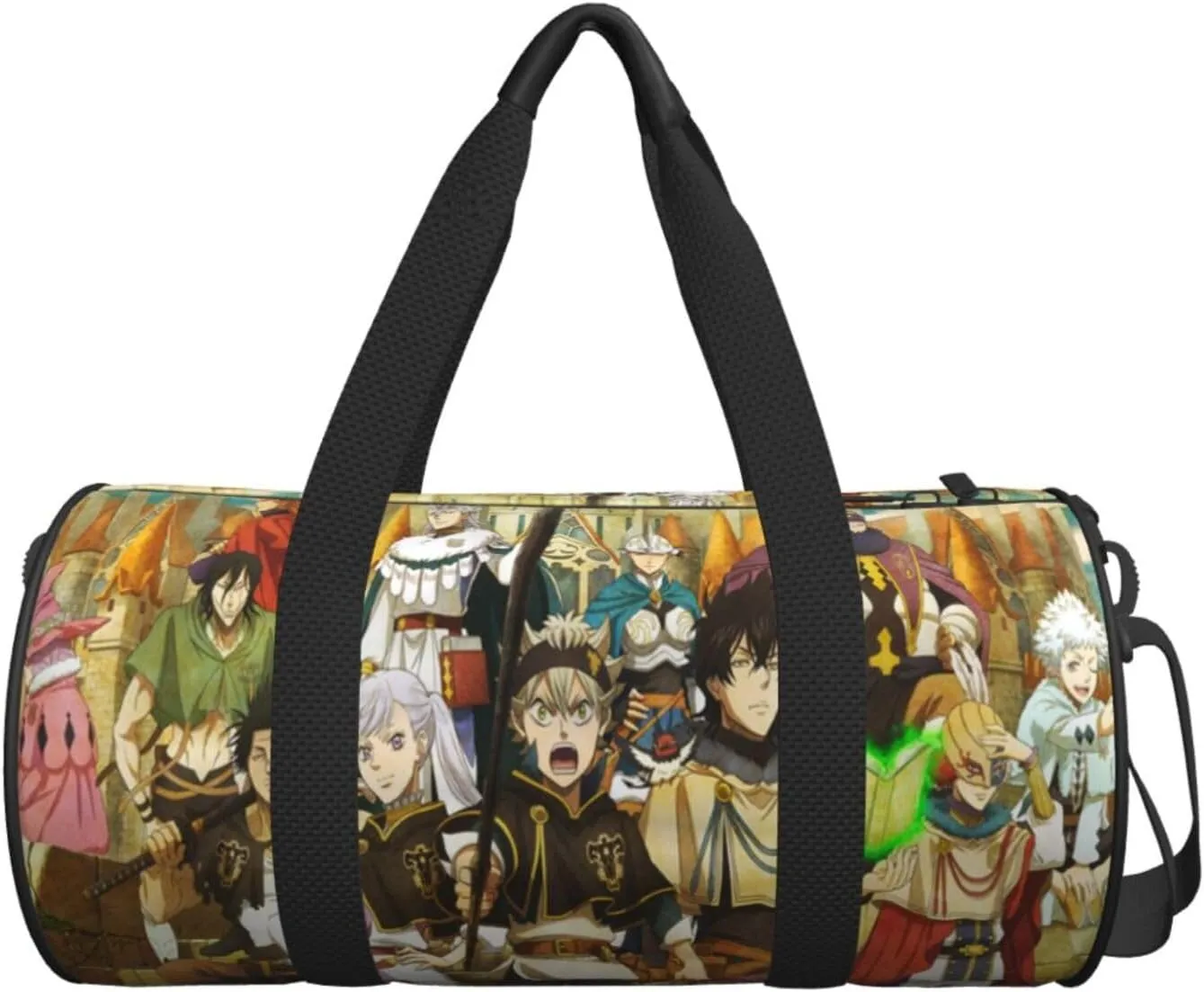 Bl-ack Clover Travel Bag for Men Women Duffel Roundlarge Capacity Sport Gym Bag