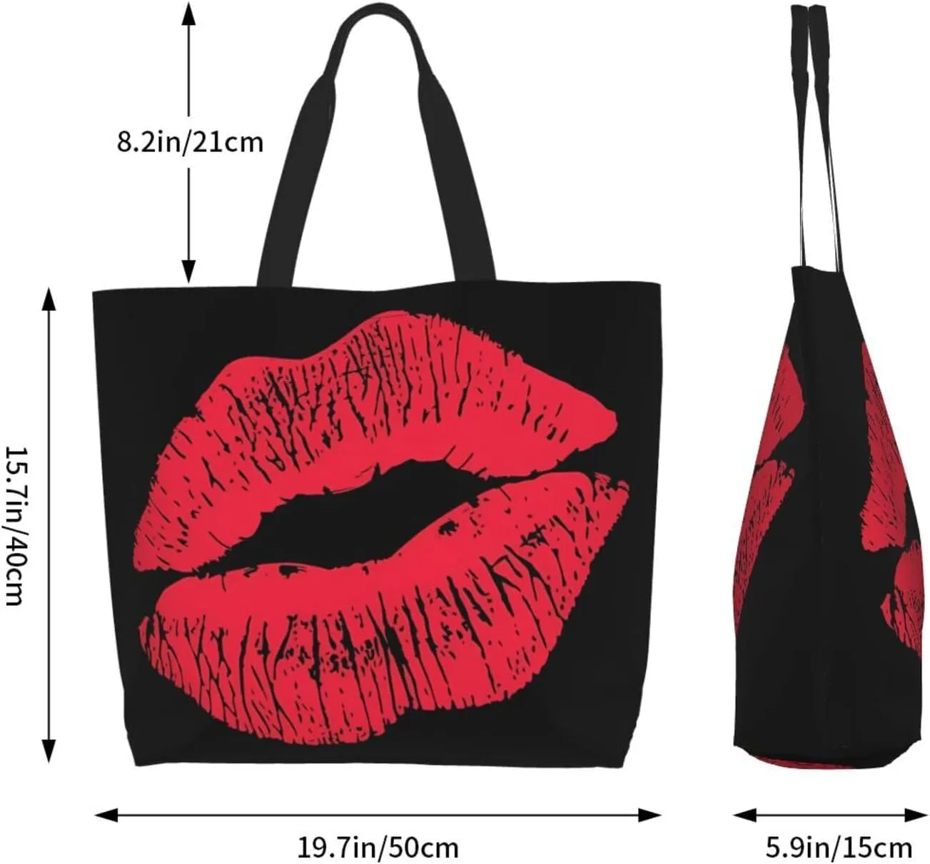 Black Leopard Print Women's Tote Bag Large Capacity Single Shoulder Bags Handbag for Shopping Work