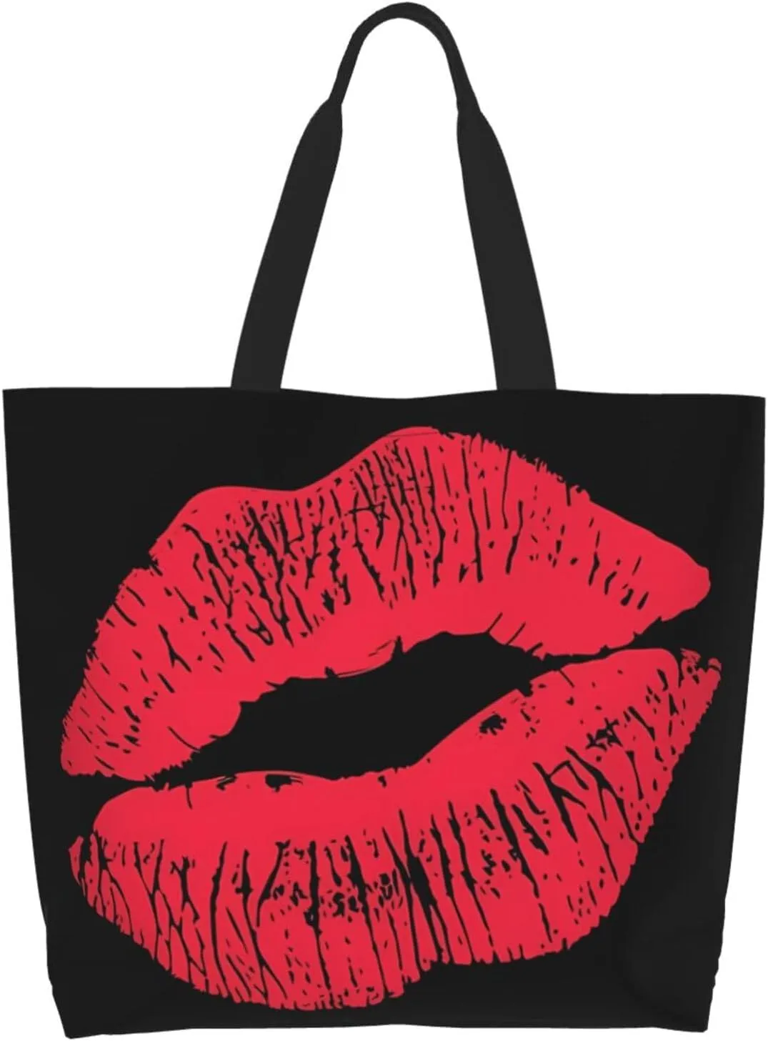 Black Leopard Print Women's Tote Bag Large Capacity Single Shoulder Bags Handbag for Shopping Work