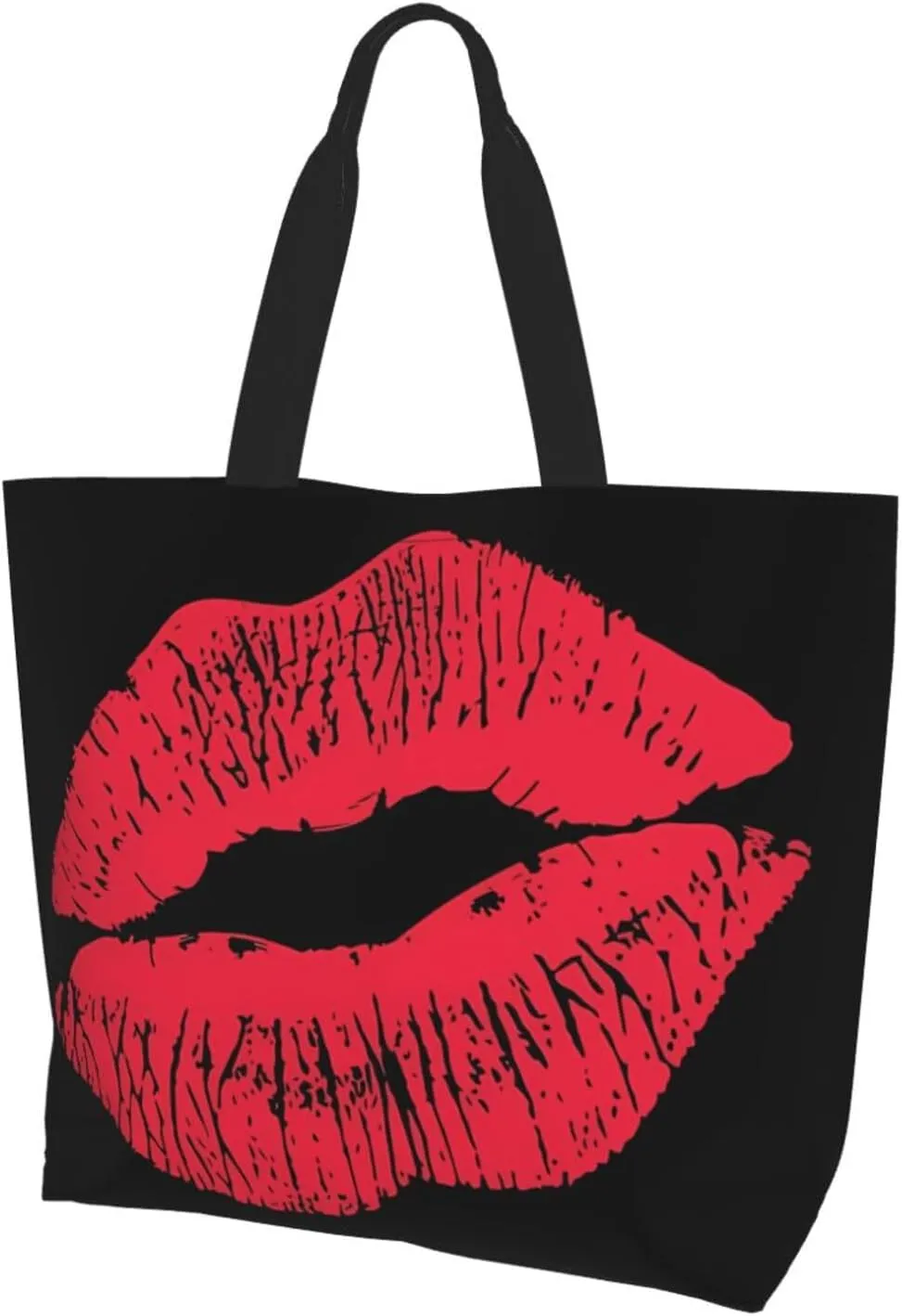 Black Leopard Print Women's Tote Bag Large Capacity Single Shoulder Bags Handbag for Shopping Work