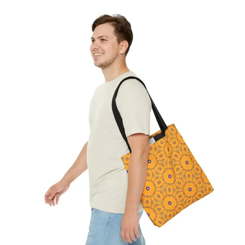Blue Abstract Pattern Tote Bag for Trendy Fashion