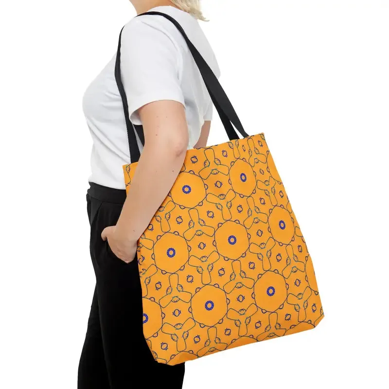Blue Abstract Pattern Tote Bag for Trendy Fashion