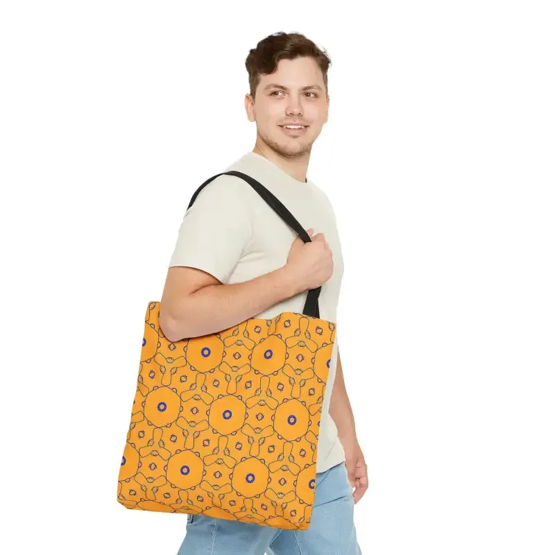Blue Abstract Pattern Tote Bag for Trendy Fashion