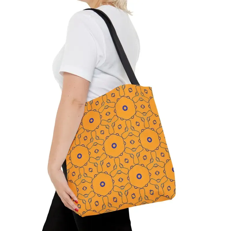 Blue Abstract Pattern Tote Bag for Trendy Fashion