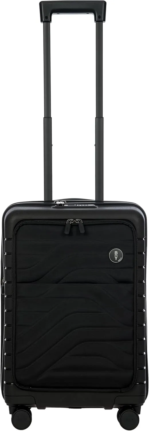 Bric's B|Y Ulisse Spinner Suitcase - 21 Inch Carry-On Luggage - Hard Exterior and TSA-Approved Lock - Nero