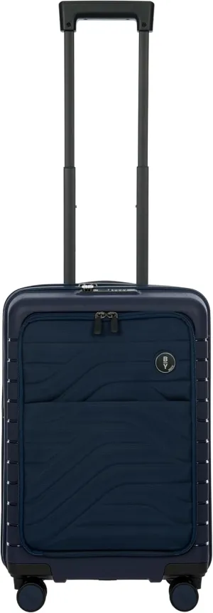 Bric's B|Y Ulisse Spinner Suitcase - 21 Inch Carry-On Luggage - Hard Exterior and TSA-Approved Lock - Oceano