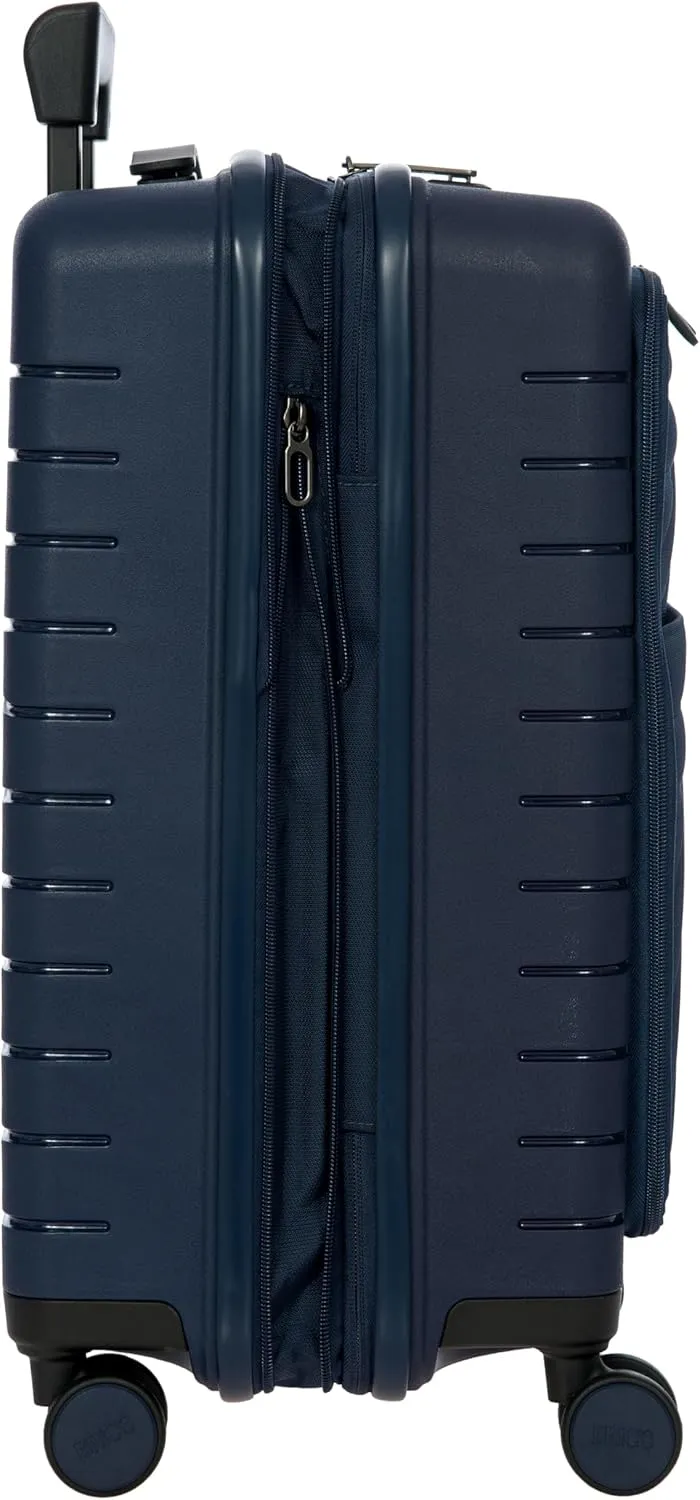 Bric's B|Y Ulisse Spinner Suitcase - 21 Inch Carry-On Luggage - Hard Exterior and TSA-Approved Lock - Oceano