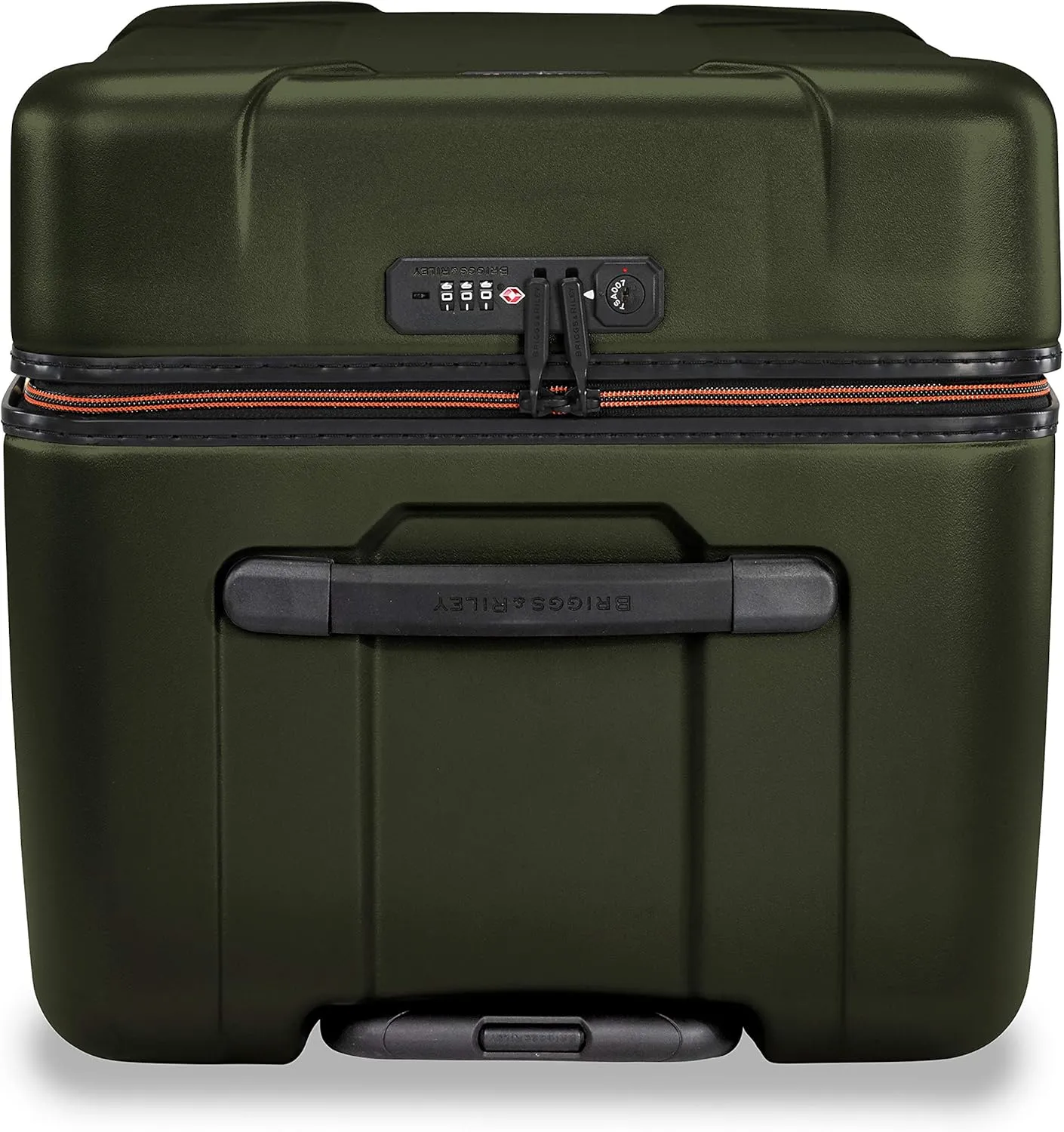 Briggs & Riley 32" Extra Large Trunk Spinner - Checked Luggage for Travel, Suitcases with Wheels, Hardside Rolling Bag for Men & Women, Self-Repairing Zipper - Torq Collection, Hunter Green