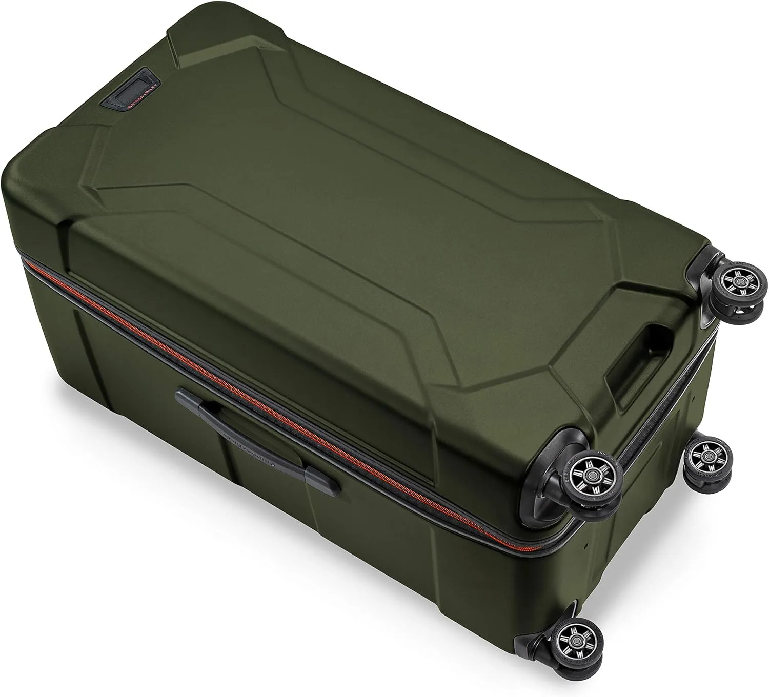 Briggs & Riley 32" Extra Large Trunk Spinner - Checked Luggage for Travel, Suitcases with Wheels, Hardside Rolling Bag for Men & Women, Self-Repairing Zipper - Torq Collection, Hunter Green