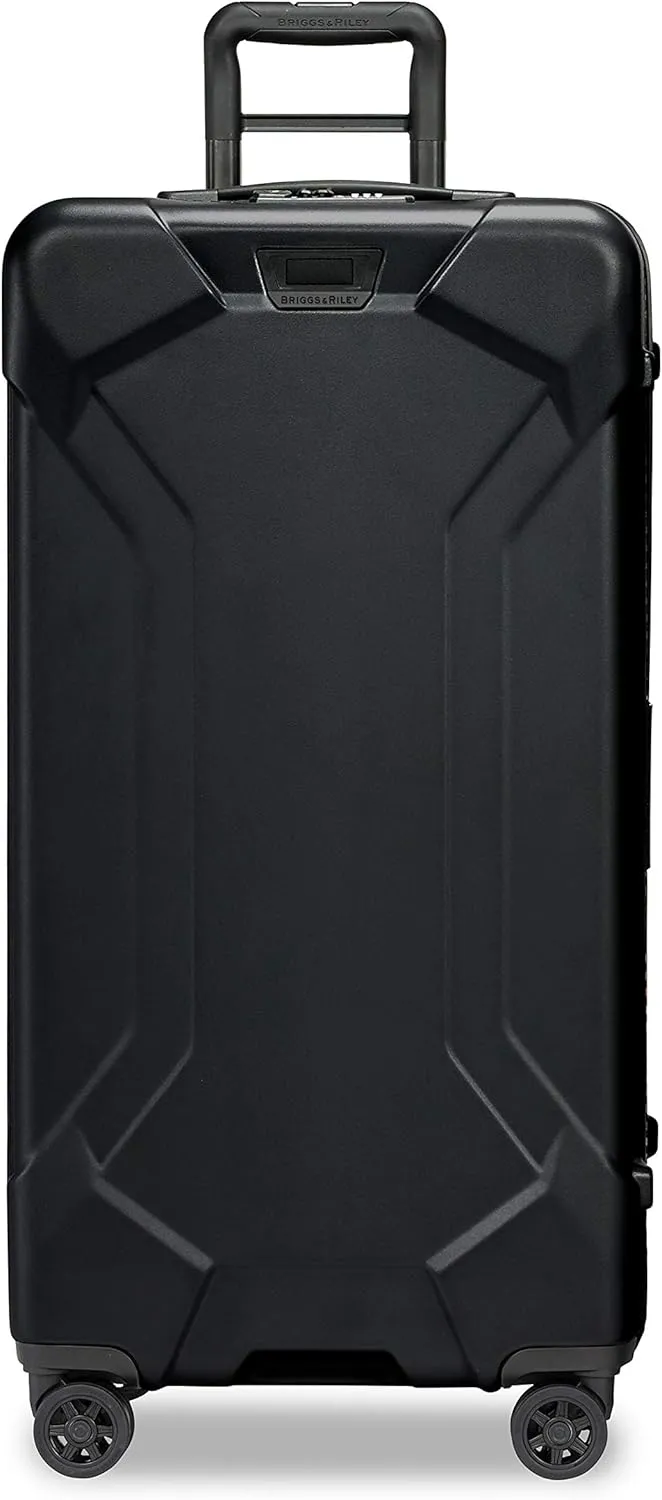 Briggs & Riley 32" Extra Large Trunk Spinner - Checked Luggage for Travel, Suitcases with Wheels, Hardside Rolling Bag for Men & Women, Self-Repairing Zipper - Torq Collection, Stealth Black