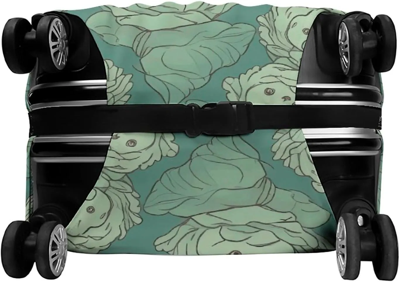 Cabbage Pattern Suitcase Cover Washable Luggage Cover Dust-proof Luggage Protector Cover Anti-Scratch Travel Suitcase Protector Fits 18-32 Inch Luggage S