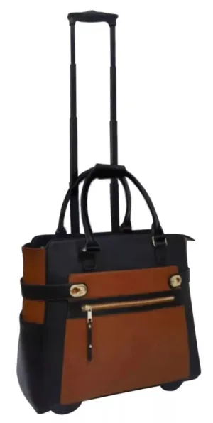 Cabrelli Black Strap Betty Roller Briefcase