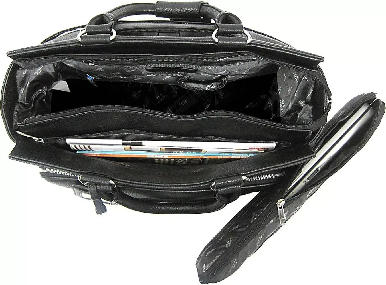 Cabrelli Black Strap Betty Roller Briefcase