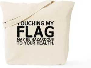 CafePress Colorguard Hazard Tote Bag Natural Canvas Tote Bag, Reusable Shopping Bag