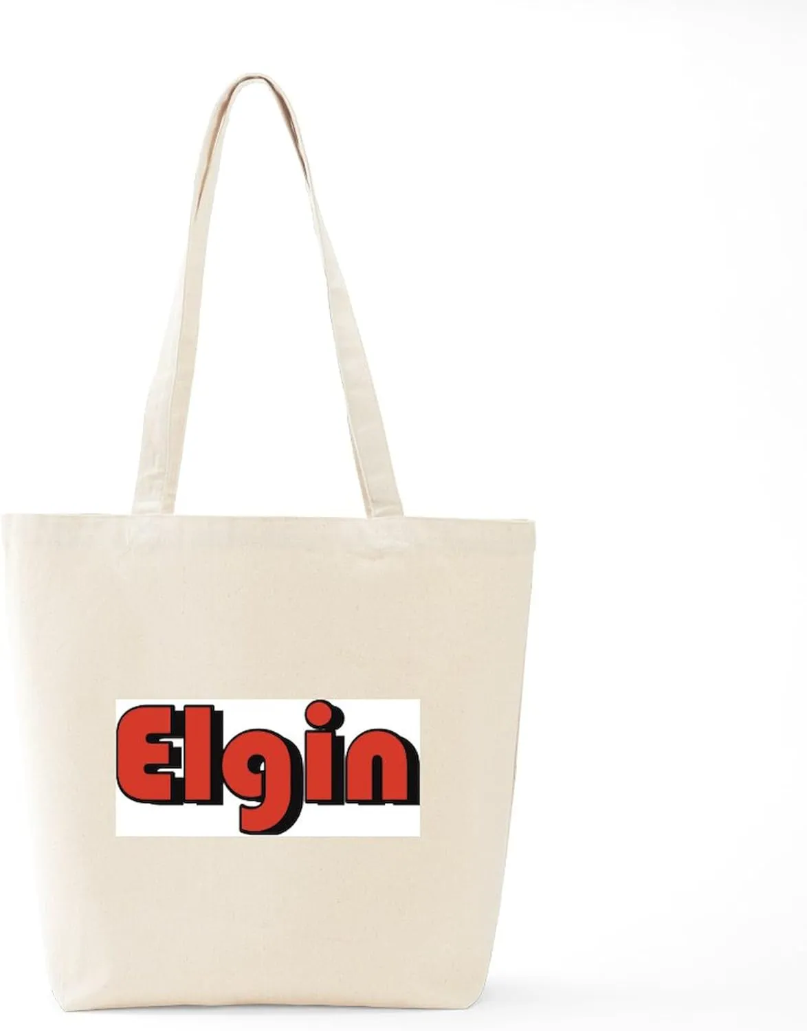 CafePress Elgin, Illinois Tote Bag Natural Canvas Tote Bag, Reusable Shopping Bag