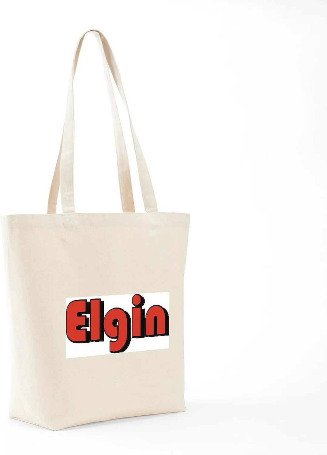 CafePress Elgin, Illinois Tote Bag Natural Canvas Tote Bag, Reusable Shopping Bag