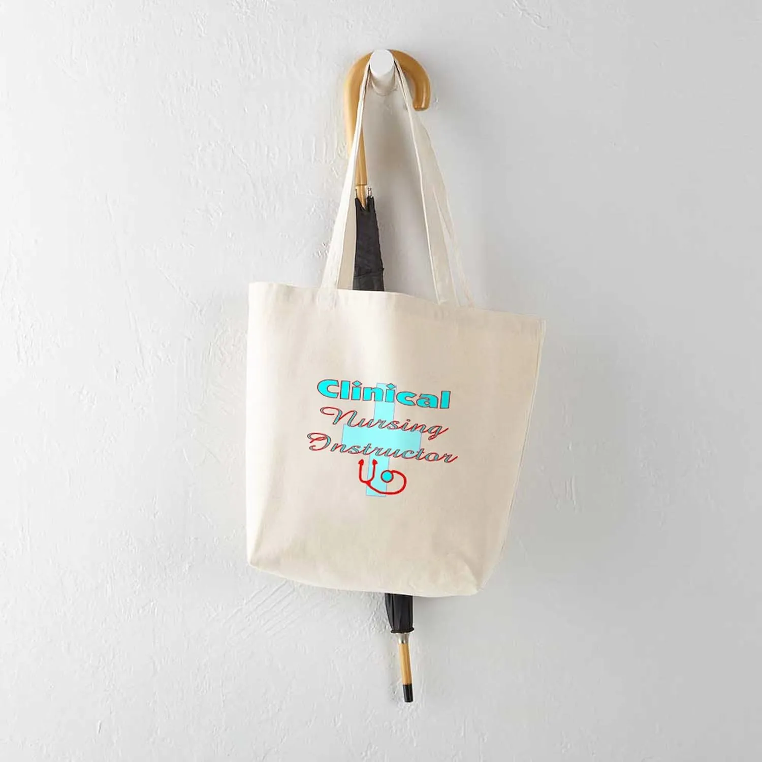CafePress Nurse Educator Tote Bag Reusable Natural Beige Canvas Shopping Bag