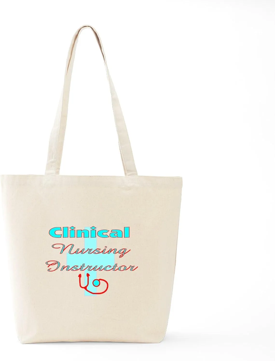 CafePress Nurse Educator Tote Bag Reusable Natural Beige Canvas Shopping Bag