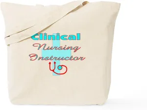 CafePress Nurse Educator Tote Bag Reusable Natural Beige Canvas Shopping Bag
